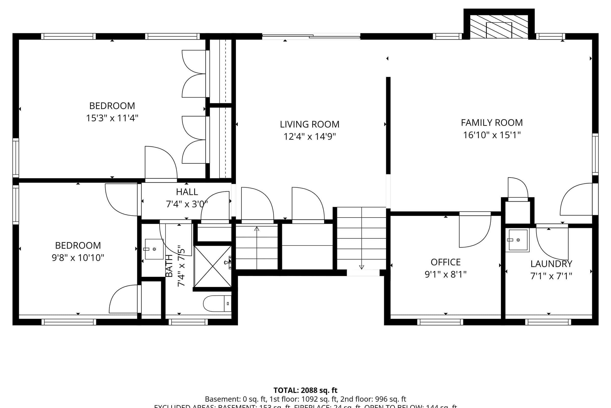 Lower level layout of 707 Genteman Rd